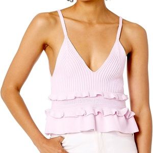 BCBGeneration peplum tank top in light pink!